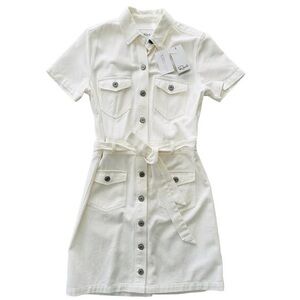NEW Rails "Danica" dress in‎ white denim, size small.